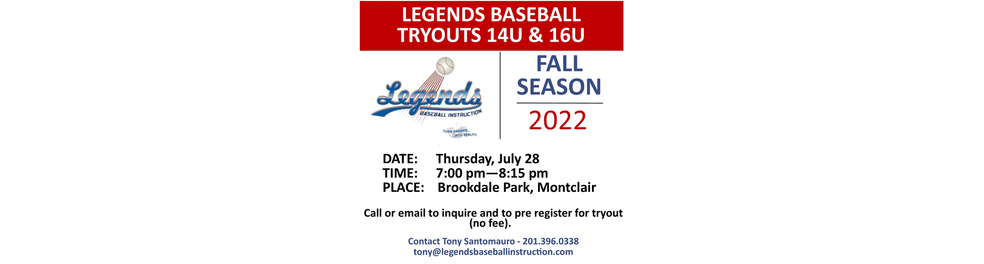 SUMMER TEAM TRYOUTS