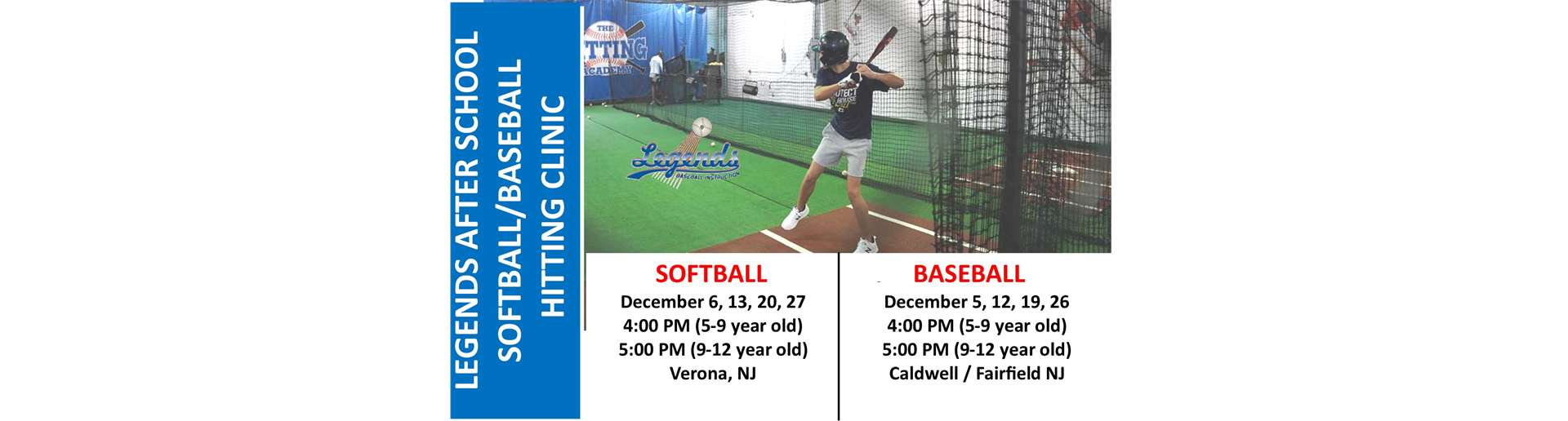Legends Softball / Baseball Hitting Clinic