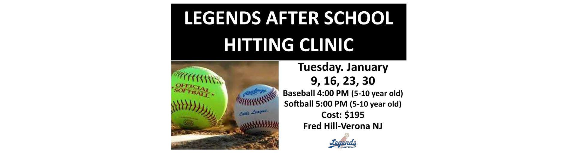 Legends After School Hitting Clinic